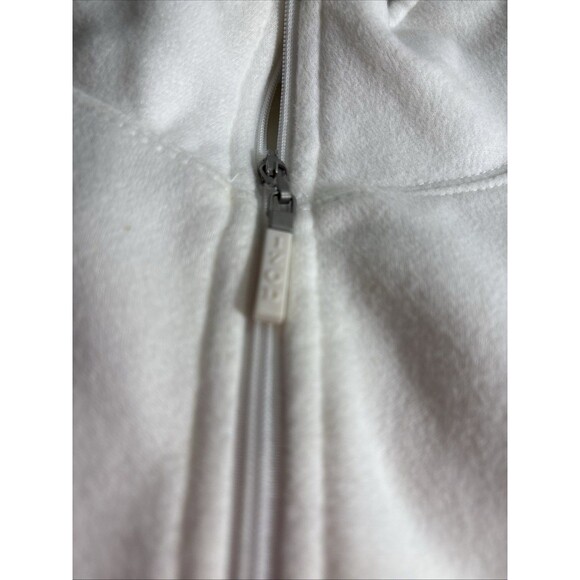 IZOD 1/4 Zip Sz Large Sweater Men’s Cotton Cream Ivory Preppy Golf Cotton Blend - Picture 4 of 8